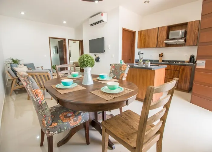 Acogedor departamento Boho cerca de la playa